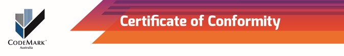 CodeMark Certificate of Conformity