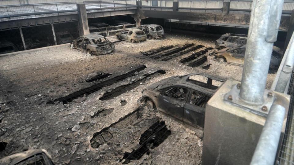 Multi-storey Carpark Fire – Liverpool Echo Arena, England